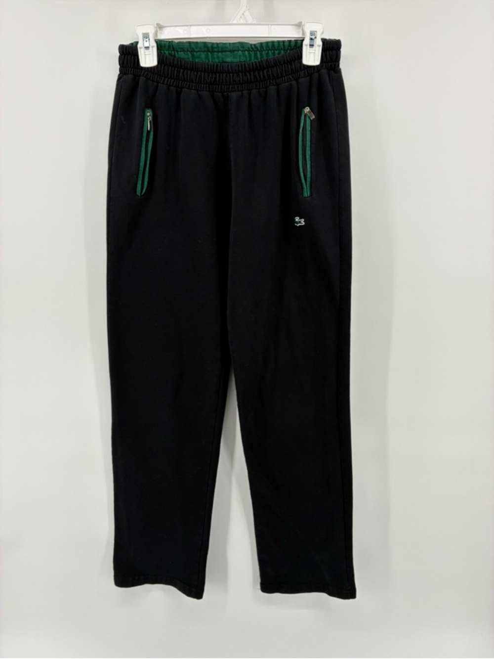 Lacoste Men's Black Pants Joggers Athleisure Casual Preppy